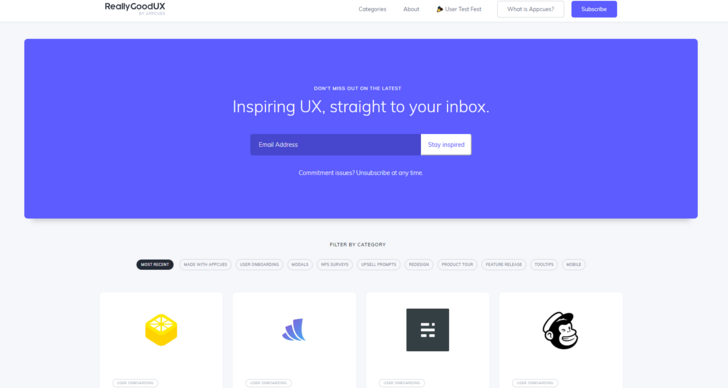 Reallygoodux Curated Collection Of Great Ux Examples Ui Ux